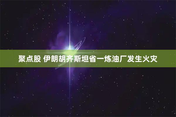 聚点股 伊朗胡齐斯坦省一炼油厂发生火灾